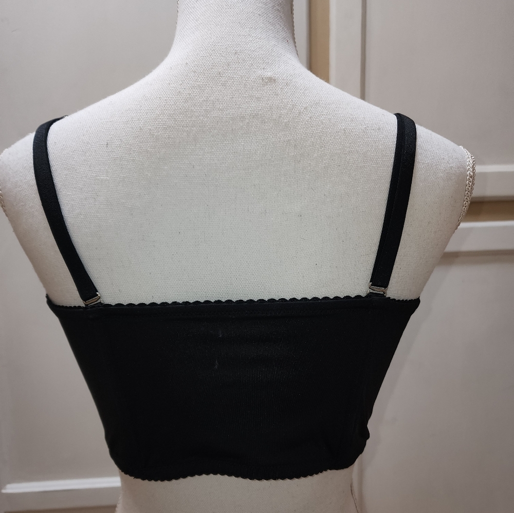 Victoria Secret Women's Unlined Open-Front Black Bralette NWT - Picture 8 of 11